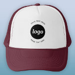Casquette Logo Simple Avec Entreprise Texte<br><div class="desc">Ajoutez votre propre logo et le choix du texte à cette conception. Supprimez le texte supérieur ou inférieur si vous préférez. Minimaliste et professionnel. Idéal pour l'image de marque des employés ou comme produit promotionnel pour vos clients et clients.</div>