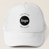 Casquette Logo Simple Avec Entreprise Texte (Devant)