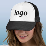 Casquette Logo simple promotion de marque commerciale<br><div class="desc">Ajoutez votre propre logo à ce design. Minimaliste et professionnel. Idéal pour l'image de marque des employés ou comme produit promotionnel pour vos clients et clients.</div>