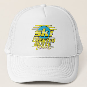 Casquette Logo ski des années 80 de Crested Butte Colorado