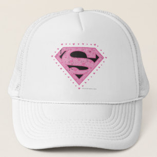 Casquette Logo super-fille en uniforme noir et rose