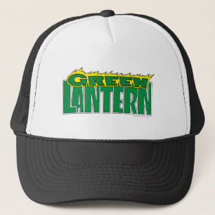 Casquette Logo vert de lanterne - flammes jaunes