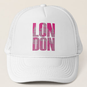 Casquette Londres rose