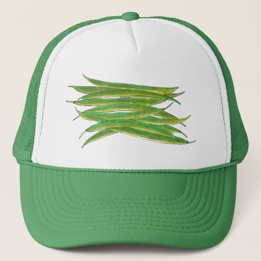 Casquette Long haricots verts légumes Jardin Légume Veg (Devant)