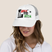 CASQUETTE LONG LIVE LIBYA AND THE REVOLUTION 2011 (En situation)