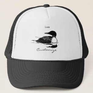 Casquette Loon Swimming Bird Art Thunder_Cove