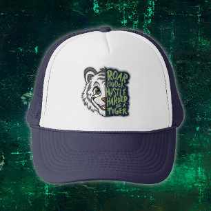 Casquette Louder, Harder, Tigre  