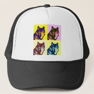 Casquette Loup d'art pop