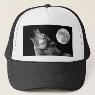 Casquette Loup de BW hurlant à la lune