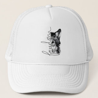 Casquette Loup de la liberté - Art minimaliste en ligne