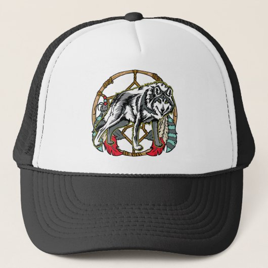 Casquette Loup Dreamcatcher (Devant)