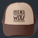 Casquette Loup génial<br><div class="desc">Un cadeau de loup drôle et mignon avec OWD,  Obsessive Wolf Disorder et une photo d'un magnifique loup gris. J'aime les animaux sauvages,  surtout les loups.</div>