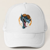 Casquette Loup joyeux caricaturiste (Devant)