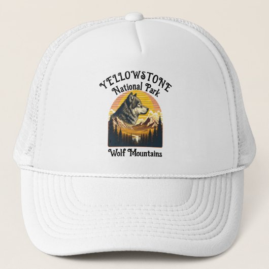 Casquette Loup majestueux de Yellowstone (Devant)