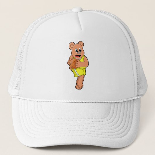 Casquette L'ours dans les sports de basket-ball (Devant)