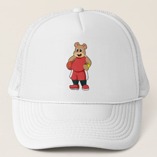 Casquette L'ours dans les sports de basket-ball (Devant)