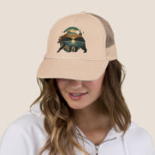 Casquette L'ours et sa forêt (En situation)