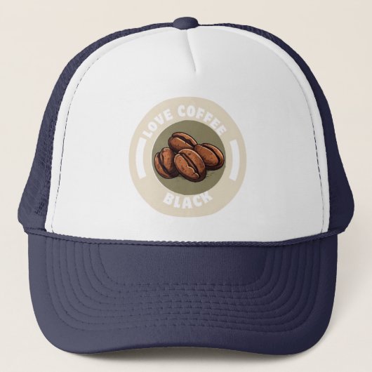 Casquette Love Coffee Black (Devant)