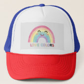 Casquette Love Colours arc-en-ciel art valentine conceptions (Devant)