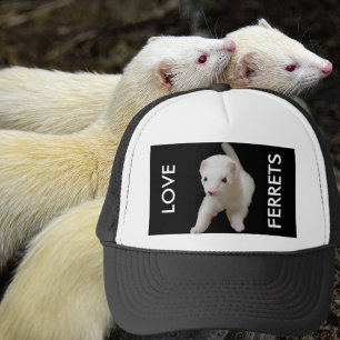 Casquette Love Ferrets White Ferret
