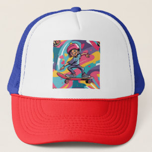 Casquette Love on Wheels - Skateboard Cool Design de coeur