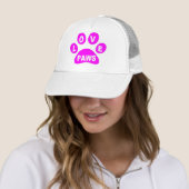 Casquette Love Paws on Paws Pink (En situation)