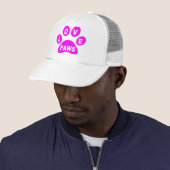 Casquette Love Paws on Paws Pink (En situation)
