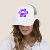 Casquette Love Paws on Paws Purple (En situation)