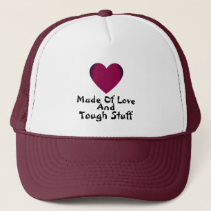 Casquette Love Tough Stuff Citation Red Love Heart Maroon