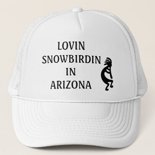 CASQUETTE LOVIN SNOWBIRDIN EN ARIZONA KOKOPELLI (Devant)