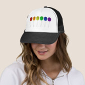 Casquette Lucettes d'arc-en-ciel (En situation)