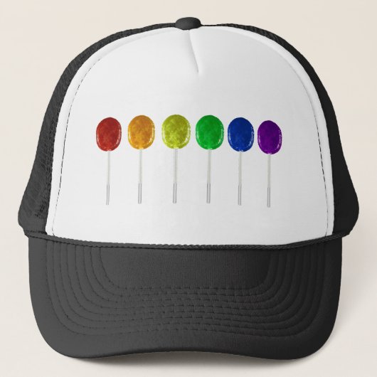 Casquette Lucettes d'arc-en-ciel (Devant)