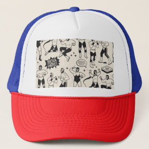 Casquette Lucha Libre : motif de lutteurs mexicains