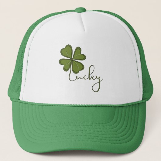 Casquette Lucky Four Leaf Clover (Devant)