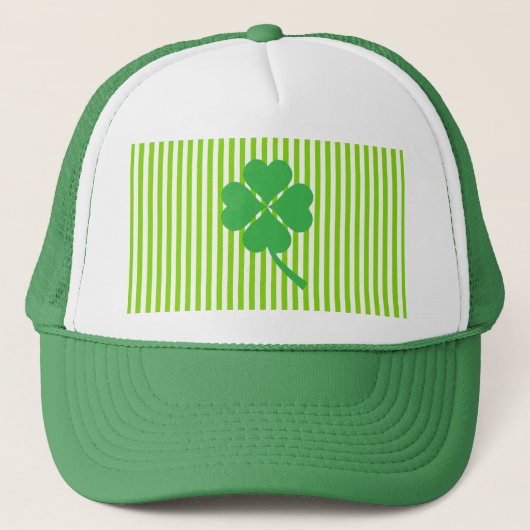Casquette Lucky Four Leaf Shamrock Design-87906 (Devant)