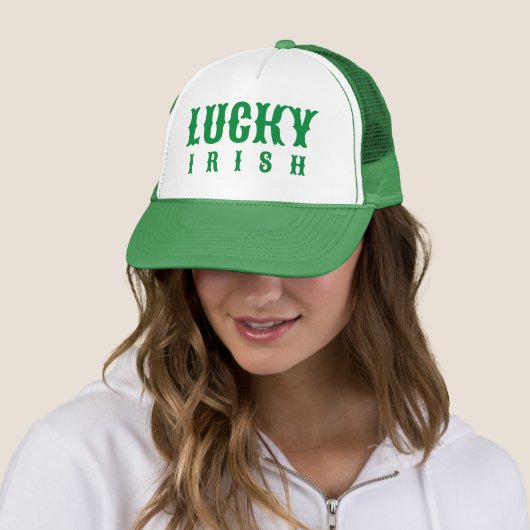Casquette Lucky Irish St. Patric's Day Design (En situation)