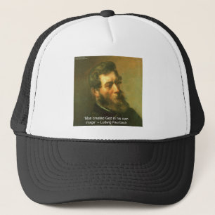 Casquette Ludwig Feurbach & Man Created God Citation
