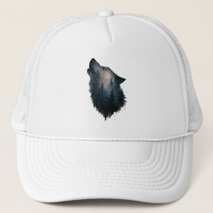 Casquette Lune de la forêt de Wolf Howl