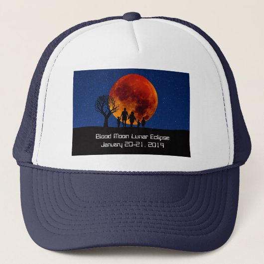 Casquette Lune de sang Éclipse lunaire 2019 (Devant)