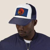 Casquette Lune de sang Lunaire Famille Eclipse (En situation)