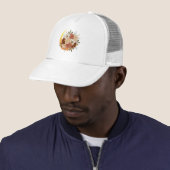 Casquette Lune Et Fleurs Florales (En situation)