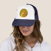 Casquette Lune lumineuse de fleur (En situation)