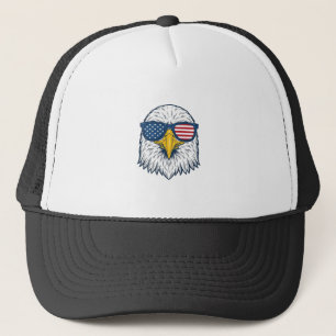 Casquette Lunettes de soleil aigle patriotique dessin vector
