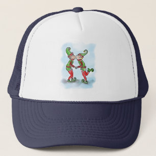 Casquette Lutins de Noël s'embrassant