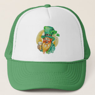 Casquette Lutins joyeux buvant de la bière Shamrock Brew Pub