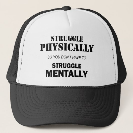 Casquette Lutte Physique Pas Mentalement (Devant)
