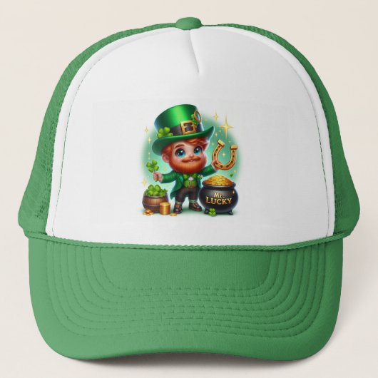 Casquette M. Lucky St Patrick's Day Leprechaun (Devant)
