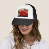 Casquette Ma Corvette rouge (En situation)