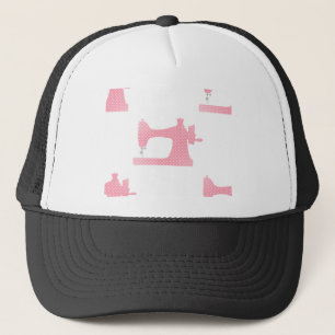 Casquette machine à coudre rose
