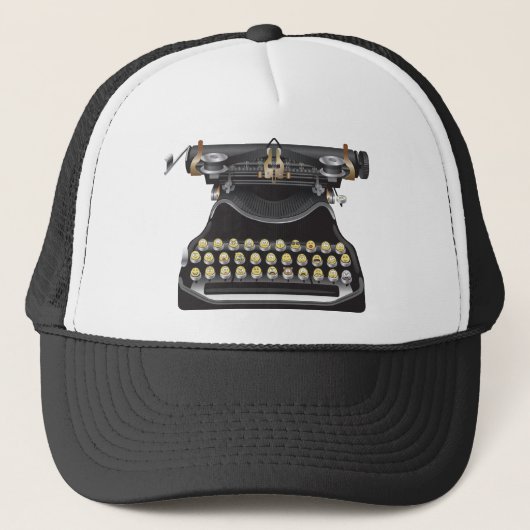 Casquette Machine à écrire d'Emoji (Devant)